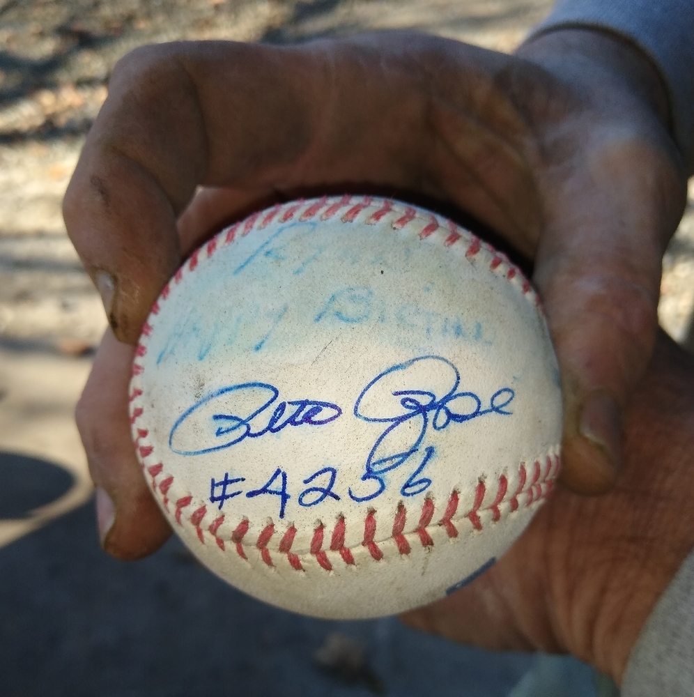 Pete Rose signed baseball